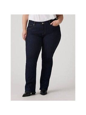 NWT Signature By Levis. Modern Boot Cut Womens Jeans Size 24M Dark Wash Denim